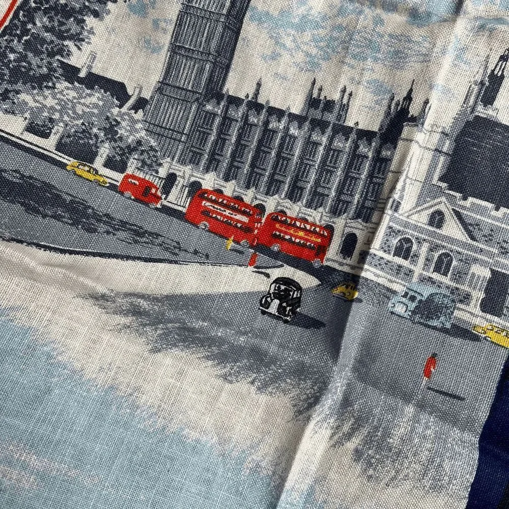 VTG Irish Linen Tea Towel City of Westminster Policeman Big Ben 20x30